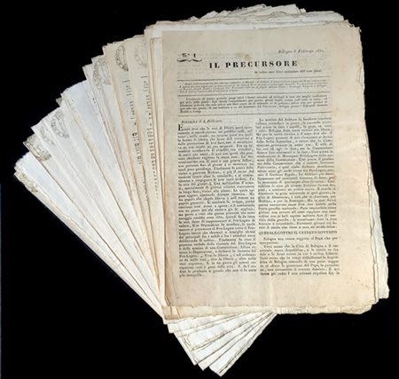 [RISORGIMENTO - BOLOGNA] Lotto di alcuni numeri di due giornali dei moti del 18