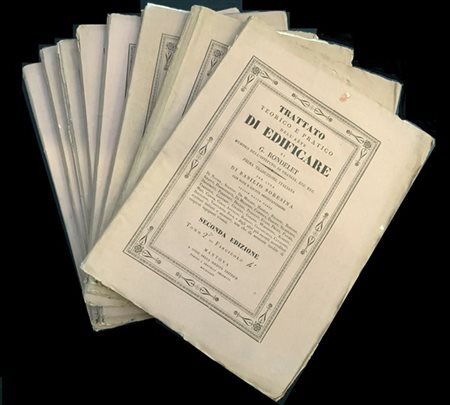 Trattato teorico e pratico dell’arte si edificare. 20 voll cartonati