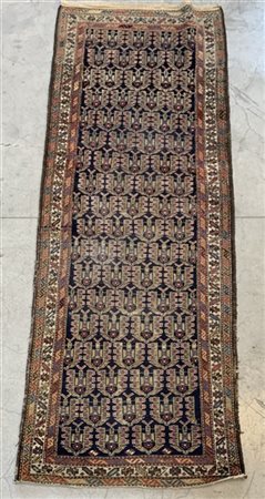 Tappeto Serabend, Persia, inizio secolo XX, decoro con file di Boteh stilizzati