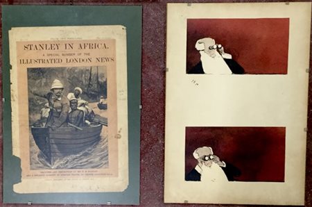 Lotto di quattro incisioni di epoche e soggetti differenti, in cornici (difetti
