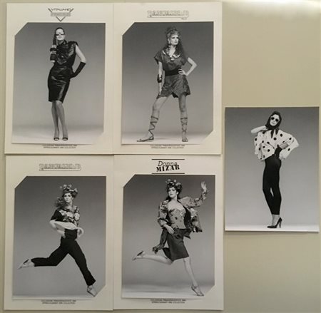 Bob Krieger Cinque fotografie di moda originali di cui quattro montate su carton
