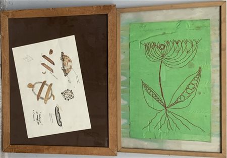 Lotto composto da una stampa firmata Alik e un progetto per la realizzazione di