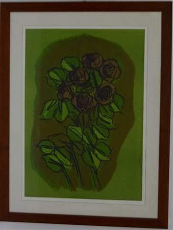 Ennio Morlotti "Rose secche" 1981
litografia a colori
cm 50x70
Firmata e numerat