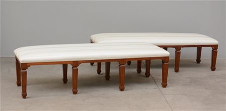 Ducrot (Attribuito)
Lotto composto da due panche con struttura in legno massello