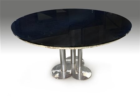 Sergio Asti Tavolo modello "Trifoglio". Produzione Poltronova, Firenze, 1969. St