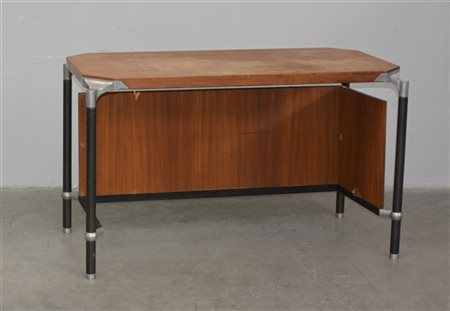 Ufficio Tecnico M.I.M. Scrittoio modello "Programma Urio". Roma, 1958. Piano ret