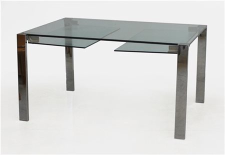 Giulio Mancini Tavolo allungabile modello "Livingstone". Produzione Tonelli Desi