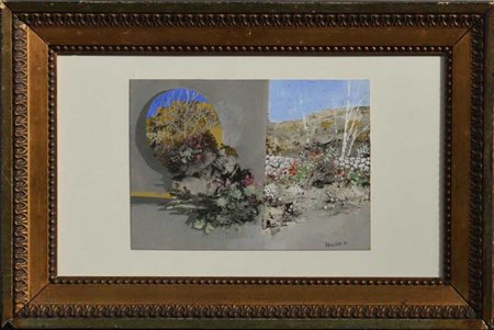 Giuseppe Banchieri "Senza titolo" 1970
tecnica mista su cartoncino
cm 17,5x25
fi