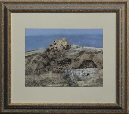 Giuseppe Banchieri "Senza titolo" 1969
tecnica mista su cartoncino
cm 23x30,5
fi