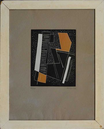 Alberto Magnelli "Senza titolo" 
Serigrafia a colori
cm 64x49
numerata 68/75 e f