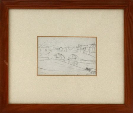 André Derain "Pont deux arches" 1921
matita su carta
cm 13x20
Firmato e datato 1