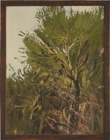 Giancarlo Cazzaniga "Ginestra" 1976
olio su tela, cm 106x88,5
Firmato in basso a