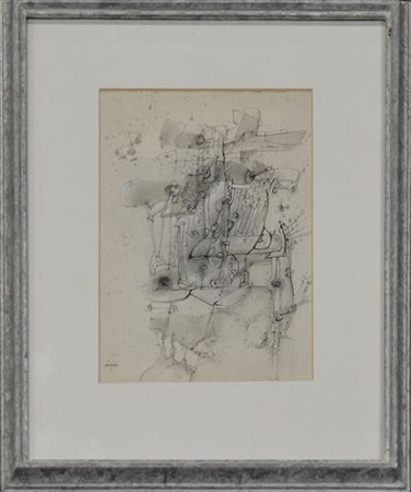 Christian d'Orgeix disegno a tecnica mista su carta
cm 22x15
firmato in basso a