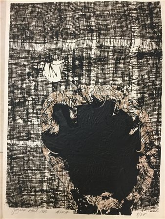 Aika "Senza titolo" 1962
serigrafia a colori
cm 65x46
firmata, iscritta, datata