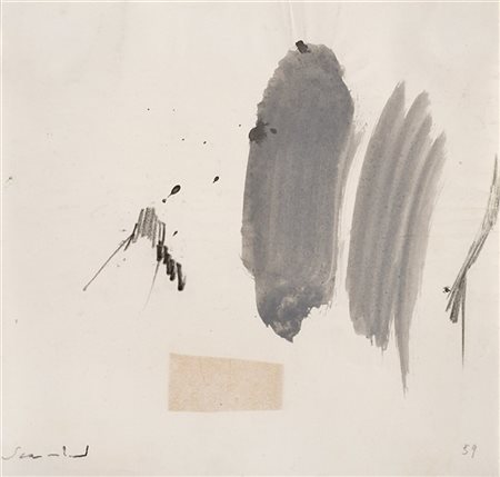 Emilio Scanavino "Senza titolo" 1959
tempera e matita grassa su carta
cm 21x22
e