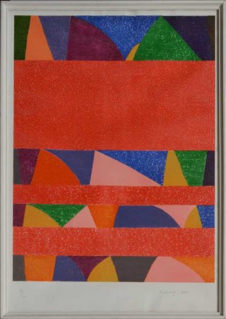 Piero Dorazio "Senza titolo" 1973
litografia a colori
cm 94x65
numerata 91/100,