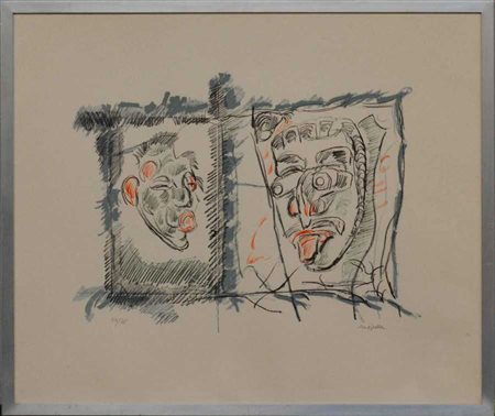 Jean Paul Riopelle "Senza titolo" 
litografia a colori
cm 48x57
numerata 24/75 e