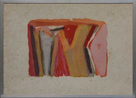 Bram van Velde "Senza titolo" 
litografia a colori
cm 46x65
numerata 12/100 e fi