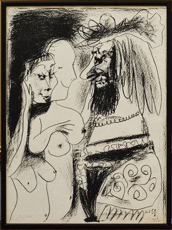 Pablo Picasso "Le vieux roi" 1959
litografia
cm 66x50
numerata 18/1000, firmato