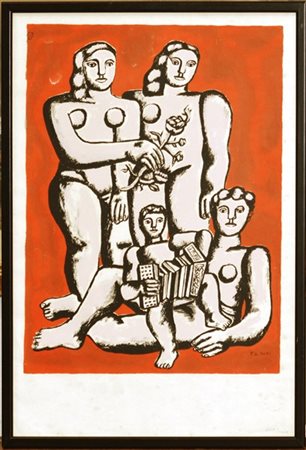Fernand Léger (D'apres) "Senza titolo" 1954/55
serigrafia a colori
cm 56x37
nume
