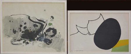 Lotto composto da una litografia a colori di Joan Gardy Artigas e una di artist