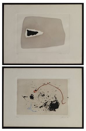 Giuseppe Santomaso due litografie a colori
cm 50x63
numerate, firmate e datate 7