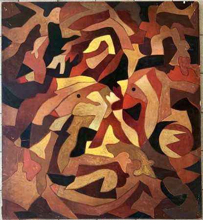 Felice Canonico "Enigma 1 - Aladino" 1983
tempera e tecnica mista su tavola
cm 1