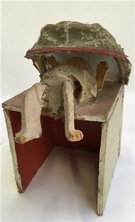 Roger Selden "Senza titolo" 1972
scultura in legno e materiali diversi, cm 22x17