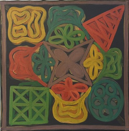 Luciano Lattanzi "Schéma de l'amité" 1991
olio su tela
cm 50x50
firmato, datato