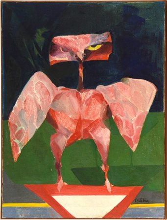 Ennio Calabria "Senza titolo" 1971 c.
olio su tela, cm 80x60
Firmato in basso a