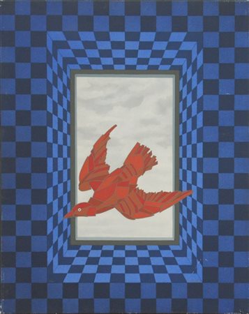 Francesco Casorati "Uccello rosso" 1982
olio su tela
cm 100x80
firmato in basso