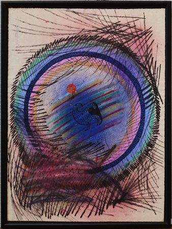 Christo Coetzee "N. 8, Spain" 1968
tecnica mista su carta
cm 65x49
firmato, tito