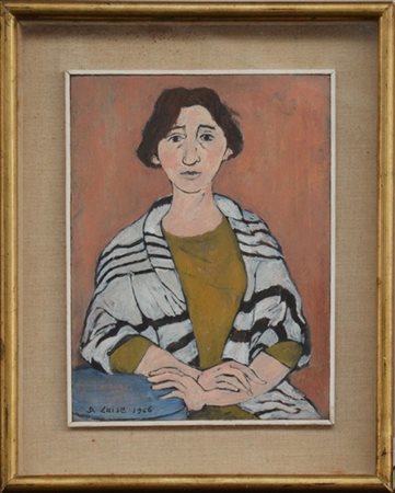 Diana Luise "Senza titolo" 1966
olio su tavoletta
cm 19,5x15
firmato e datato in