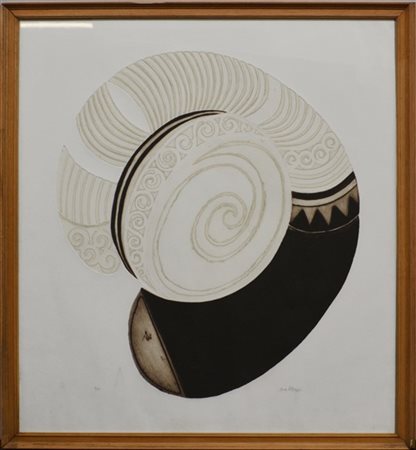 Ana Laeticia Quadros "Senza titolo" 1968
acquaforte a colori
cm 75x69
numerata 1