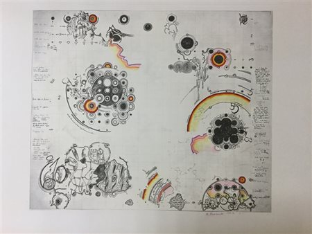 Mary Bauermeister "Senza titolo" 1968-72
stampa offset
cm 49,5x69,5
firmata e da