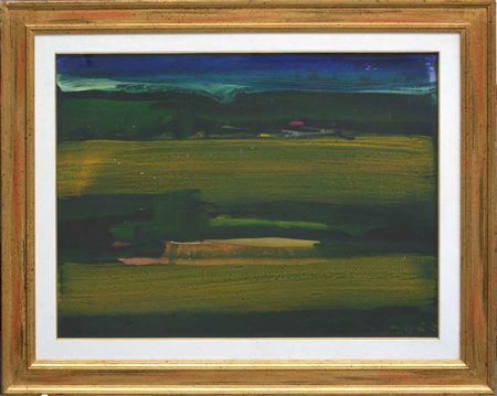 Piero Maggioni "La nota tenuta" 1985
olio su masonite
cm 70x90
Firmato in basso