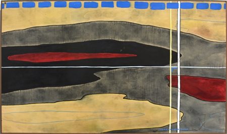 Nina Nasilli "Bivi" 2013
tecnica mista su tavola
cm 130x220
Siglato in basso a d