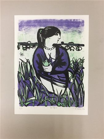 Francesco Tabusso "Giugno" 1968
litografia a colori
cm 68x46
numerata 6/x, titol