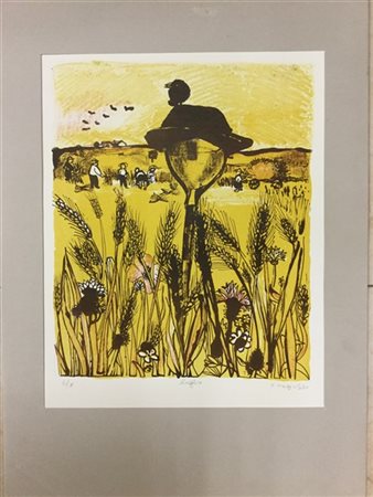 Francesco Tabusso "Luglio" 1968
litografia a colori
cm 68x46
numerata 6/x, titol