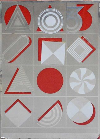 Lucio del Pezzo "Senza titolo" 1972
multiplo in tecnica mista (alluminio spazzol