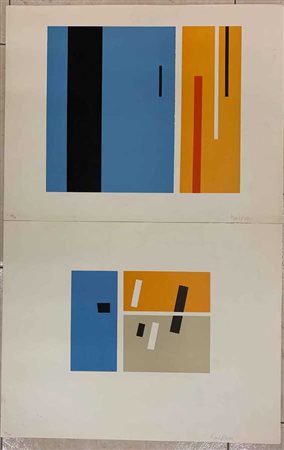 Lotto composto da cinque tra litografie e acqueforti, di autori, misure e sogge