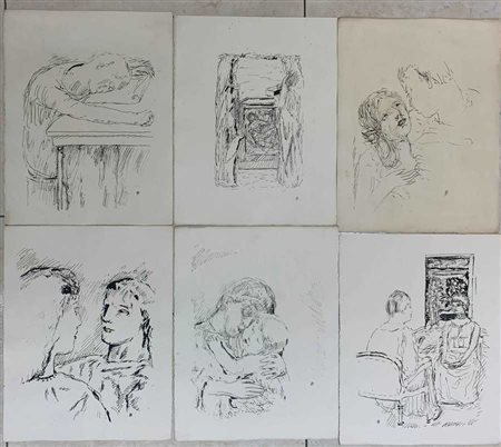 Pierre Bonnard Lotto di 28 litografie dalla serie "Saint Monique"
cm 33x25
alcun