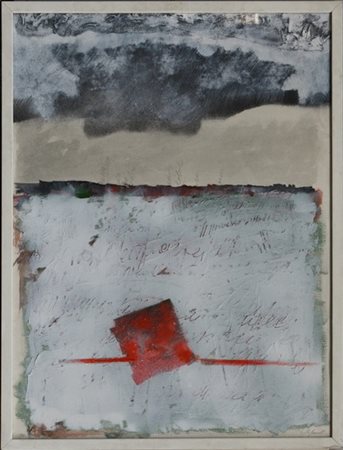 Giuseppe Stefanelli "Senza titolo" 1985
tecnica mista e collage su cartone
cm 75