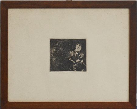 Luciano De Vita "Il tamburino" 1953
acquaforte
(lastra cm 9x10; foglio cm 25,5x3