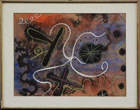 Raffaele Castello "Composizione" 1932
tempera su carta
cm 36x50
firmata e datata