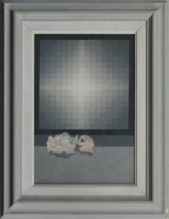 Sandro Somarè "Senza titolo" 1968
tecnica mista su tela
cm 55x36,5. In cornice