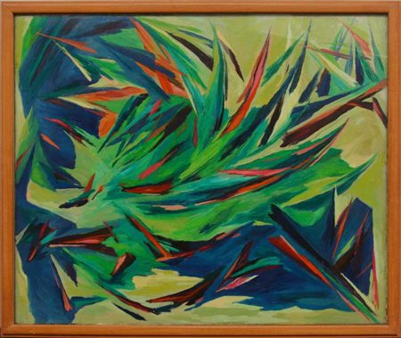 Raffaele Castello (Attr.) "Composizione" 
olio su tela
cm 73x60. In cornice