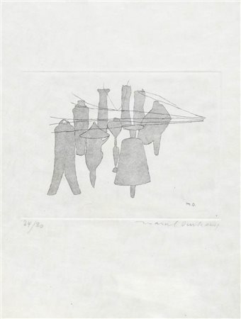 Marcel Duchamp (Blainville-Crevon 1887 – Neuilly sur-Seine 1968) Les neufs...