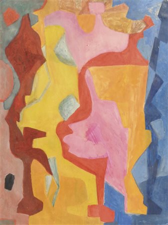 Josef Jarema (Stary Sambor 1900 – Nizza 1974) Senza titolo, 1949 ca.;Tempera...