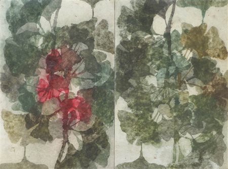 Davide Benati (Reggio Emilia 1949) Affiora, 1994;Acquerello/olio su carta...